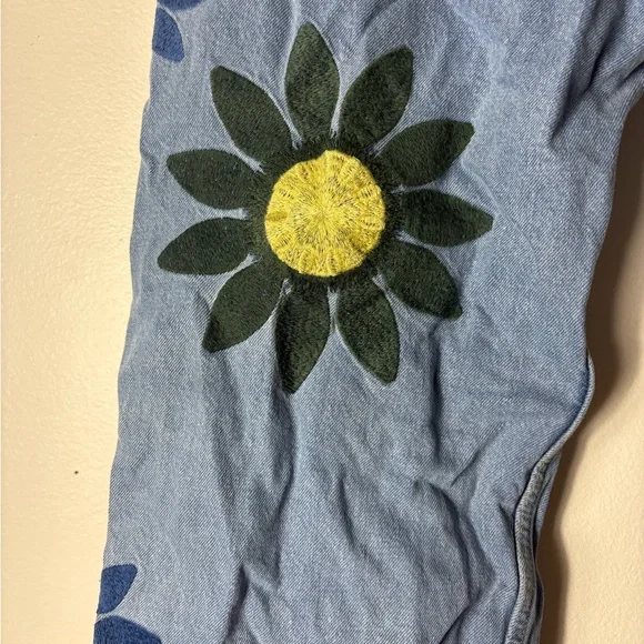 Urban outfitters Floral Embroidered Denim Jeans - Picture 5 of 10